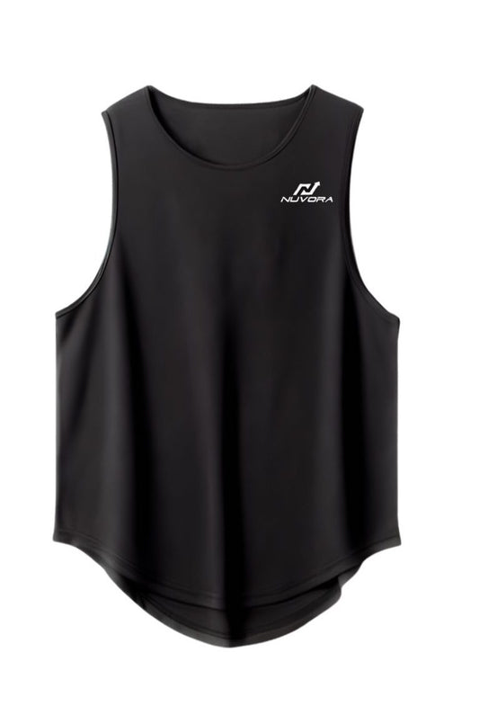 Black Sleeveless Athletic Top